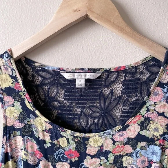 LC Lauren Conrad Fit & Flare Floral Lace Dress - Picture 3 of 13